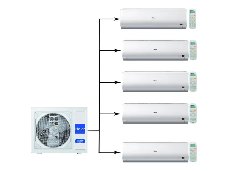 Мульти сплит-система Haier Multi Super Match 5U90S2SS5FA/AS12BS4HRA*5