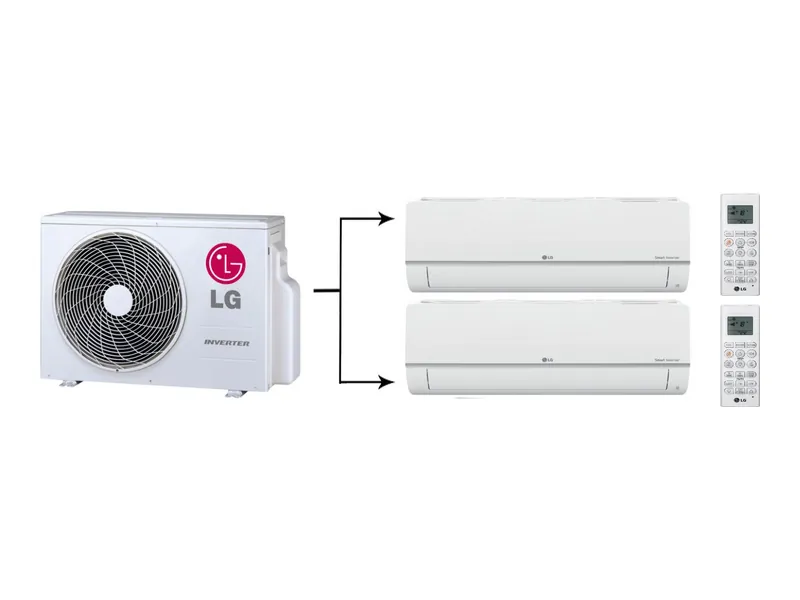 Мульти сплит-система LG Standard Plus MU2M17.UL4R0/PM07SP.NSJR0*2