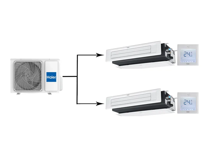 Мульти сплит-система Haier Multi Super Match 2U50S2SM2FA/AD12SS1ERA(N)(P)*2