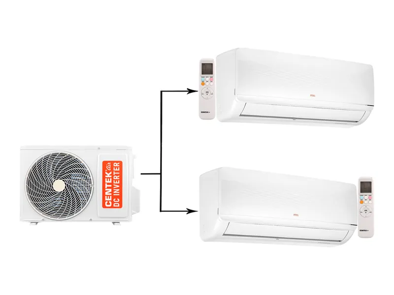 Мульти сплит-система Centek CT-66AM2-H18/4DR3C/CT-66AMWM-H09/4R3B(FX)*2