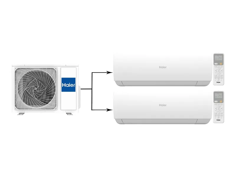Мульти сплит-система Haier Spirit-M 2U50S2SM2FA/AS25SS1HRA-M*2