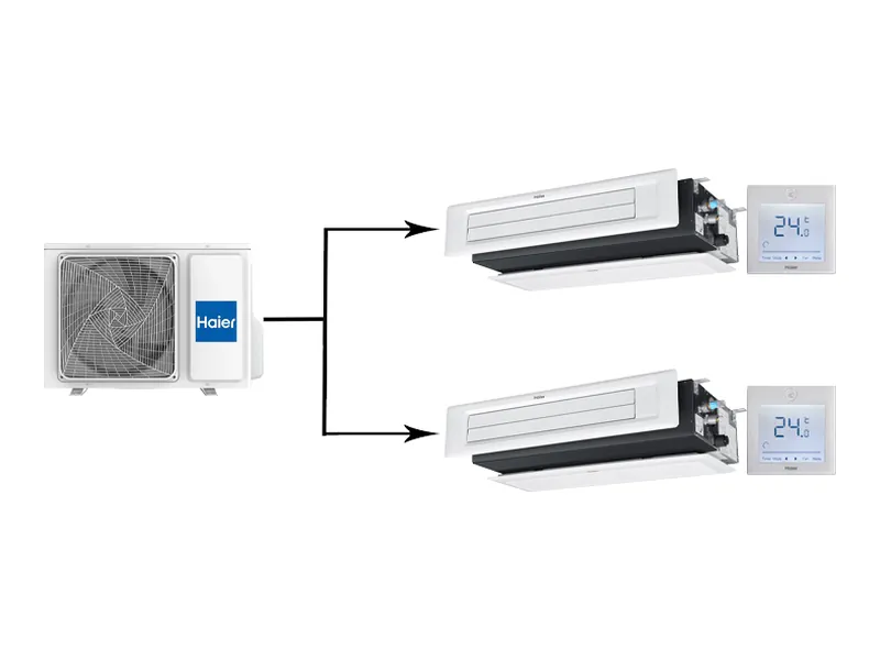 Мульти сплит-система Haier Duct LSP 2U40S2SM2FA/AD12SS1ERA(N)(P)/AD12SS1ERA(N)(P)